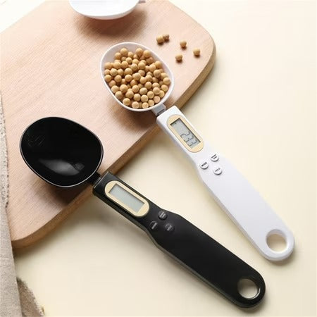 Báscula de Cocina Electrónica Digital LCD de 500g y 0.1g, Cuchara Medidora Digital para Alimentos, Harina, Leche y Café, Mini Herramienta de Cocina